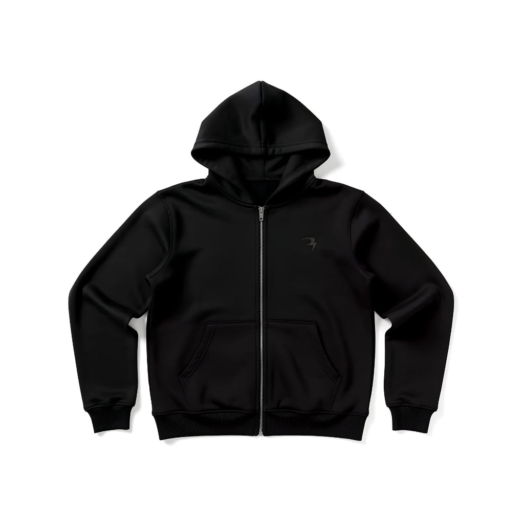 Double Zipped Boxy Hoodie