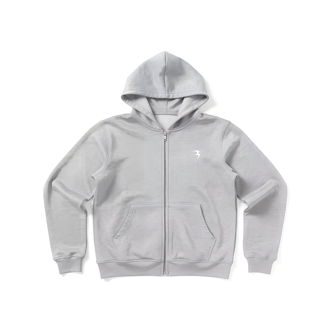 Double Zipped Boxy Hoodie