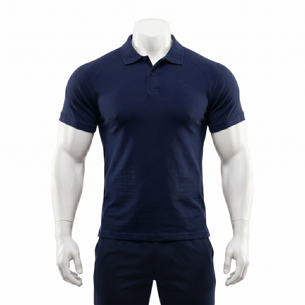 BOXY POLO - Navy