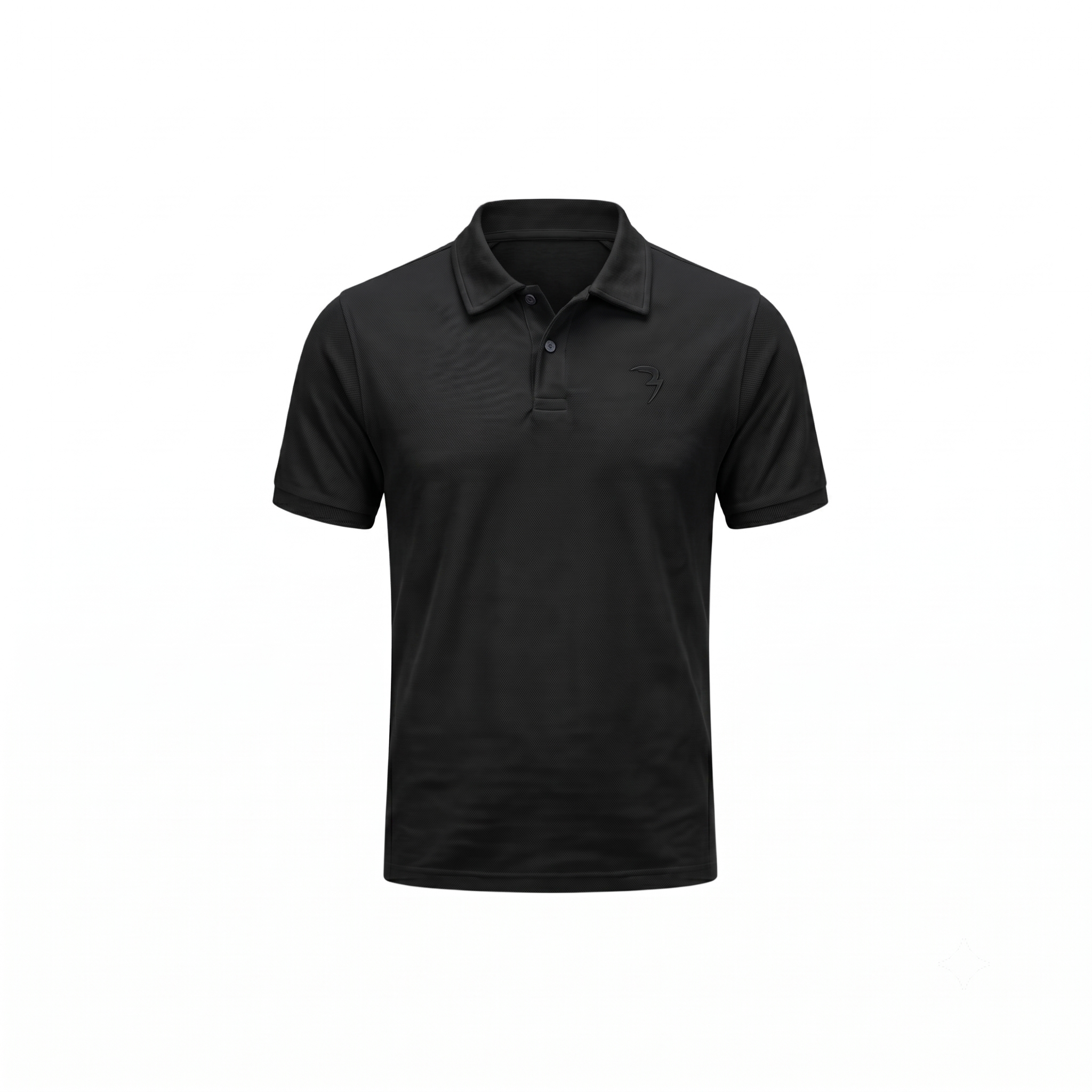 BOXY POLO - Black