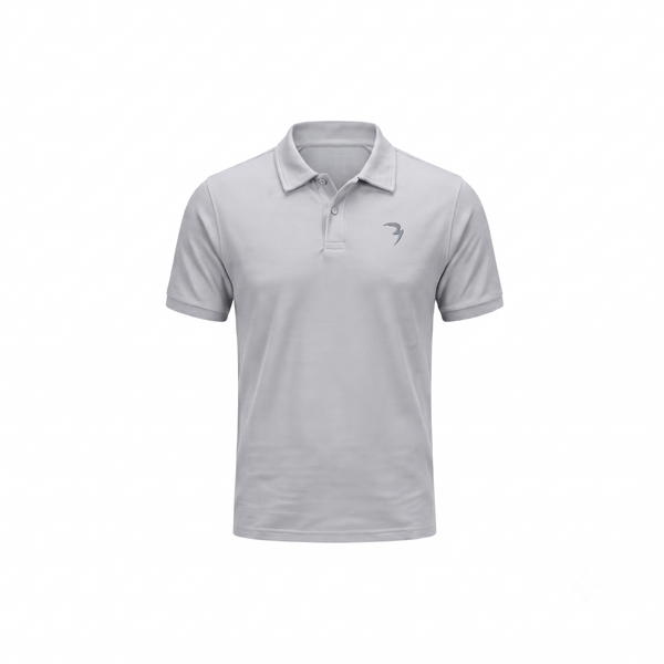 BOXY POLO - Gray